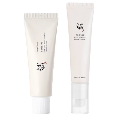 Beauty of Joseon - Sada Radiant Day Set - Očné sérum proti vráskam - 30 ml + Ľahký SPF 50+ krém - 50 ml