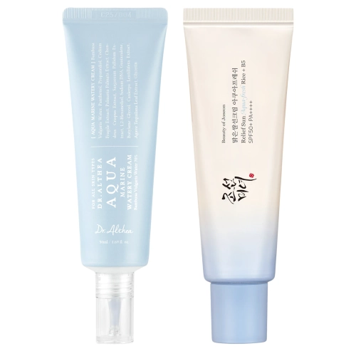 Aqua Sun Duo - Sada pre SPF ochranu a hydratáciu - Hydratačný krém 50ml + SPF krém 50ml