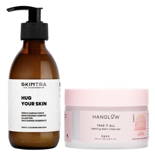 SkinTra + HanGlow - Októbrové duo - Odličovací balzam 100ml + Čistiaca emulzia 200ml