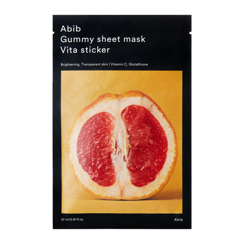 Abib - Gummy Sheet Mask Vita Sticker- Rozjasňujúca plátienková maska - 27 ml