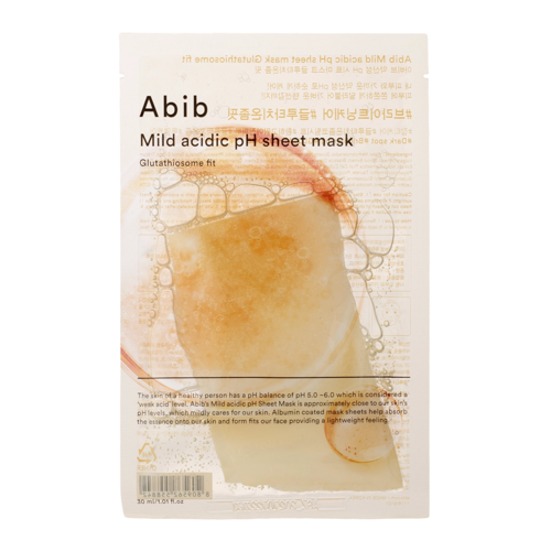 Abib - Mild Acidic Ph Sheet Mask Glutathiosome Fit - Hydratačná a rozjasňujúca pleťová maska - 30 ml