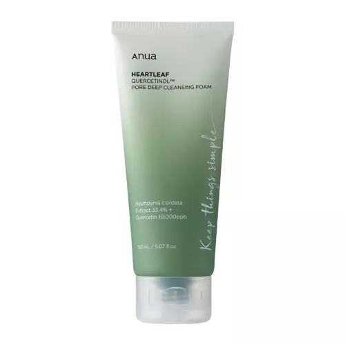 Anua - Heartleaf Quercetinol Pore Deep Cleansing Foam - Hĺbkovo čistiaca pena na tvár - 150 ml