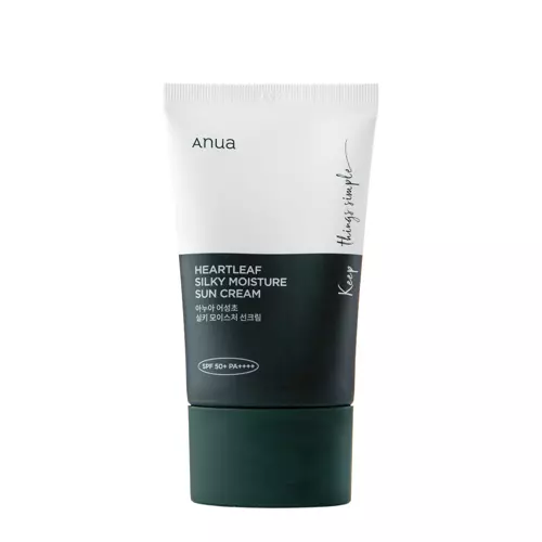 Anua - Heartleaf Silky Moisture Sun Cream SPF50+/PA++++ - Hydratačný SPF krém - 50 ml