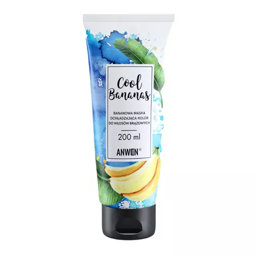 Anwen - Cool Bananas - Banánová maska pre zvýraznenie chladných tónov hnedých vlasov - 200ml