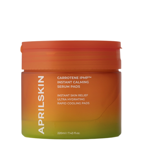 Aprilskin - Carrotene IPMP Instant Calming Serum Pads - Upokojujúce tampóny na tvár - 80 ks / 220 g