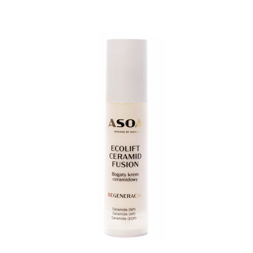 Asoa - Ecolift Ceramid Fusion - Bohatý ceramidový krém - 50 ml