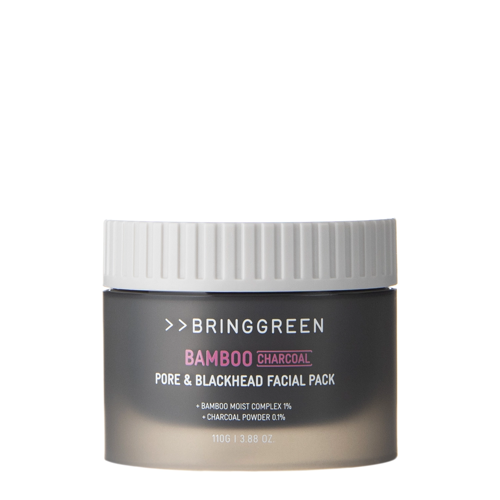 Bring Green - Bamboo Charcoal Pore & Blackhead Facial Pack - Pleťová maska s aktívnym uhlím - 110 g