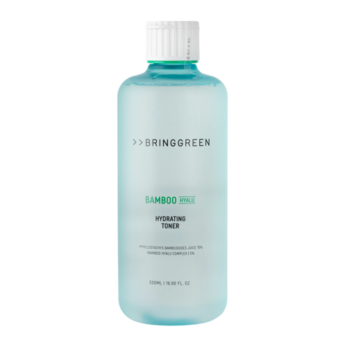 Bring Green - Bamboo Hyalu Hydrating Toner Jumbo - Pleťové tonikum s bambusovou šťavou - 500 ml