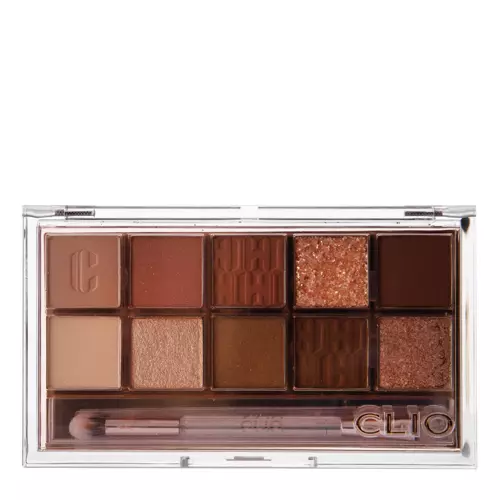 CLIO - Pro Eye Palette - 12 Autumn Breeze in Seoul Forest - Paleta očných tieňov - 6 g