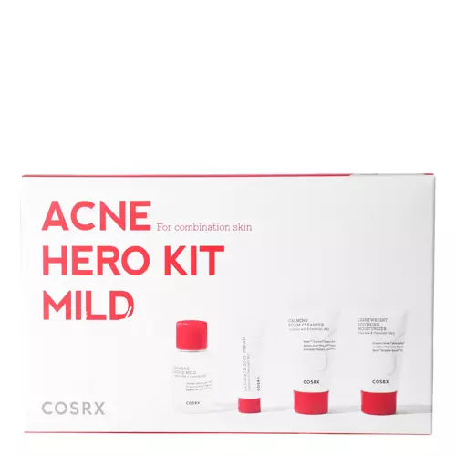 Cosrx - AC Collection Trial Kit - Mild - Sada pro aknózní pleť - Lokálny krém - 5g + Upokojujúce tonikum - 30ml + Jemná čistiaca pena - 20ml + Ľahký krém - 20ml