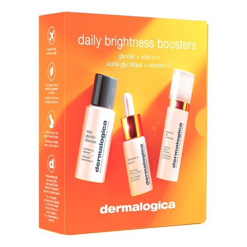 Dermalogica - Daily Brightness Boosters Skin Kit - Rozjasňujúca sada - Čistiaci prípravok - 30ml + Sérum - 10ml + Vyživujúci gél - 15ml