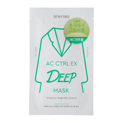 Dewytree - AC Ctrl Deep Mask - Čistiaca plátienková maska - 1 ks / 27 g