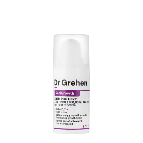 Dr Grehen - RetiGrowth - Reti-TGF Eye Cream - Očný krém s 0,03% retinolom a rastovým faktorom - 15ml