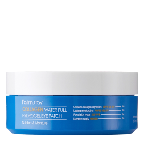 Farmstay - Collagen Water Full Hydrogel Eye Patch - Hydrogélové náplasti pod oči s kolagénom - 60 ks / 90 ml