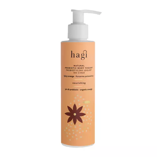 Hagi - Korenený pomaranč - Natural Probiotic Body Yogurt - Hydratačný probiotický telový jogurt - 200 ml