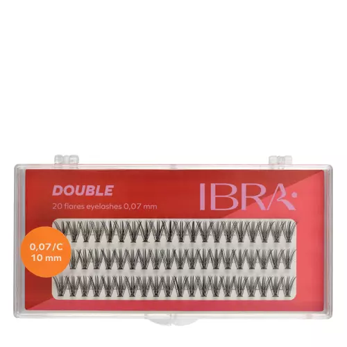 Ibra Makeup - Dvojité trsy mihalníc 0,07 - 10 mm