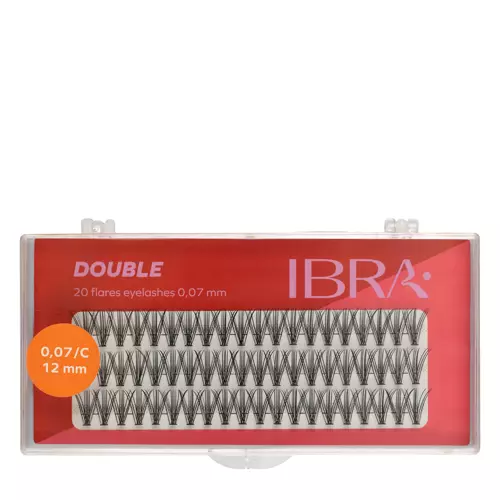 Ibra Makeup - Dvojité trsy mihalníc 0,07 - 12 mm