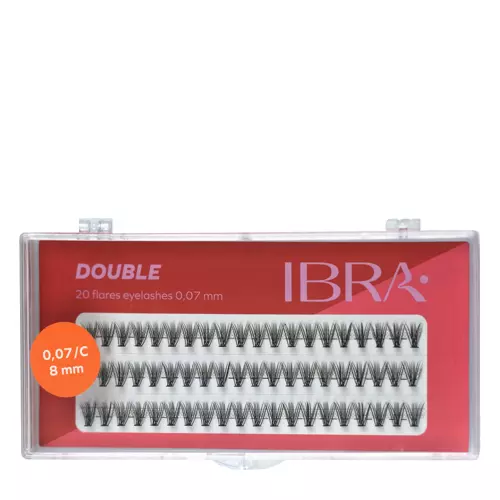 Ibra Makeup - Dvojité trsy mihalníc 0,07 - 8 mm