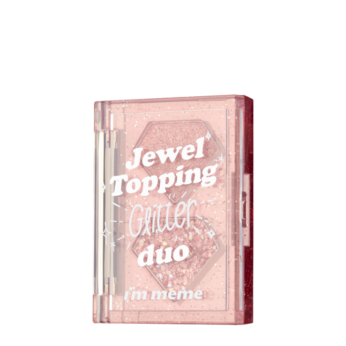 I'm Meme - Jewel Topping Glitter Duo - 01 Rose Jewel - Paleta trblietavých očných tieňov - 3 g