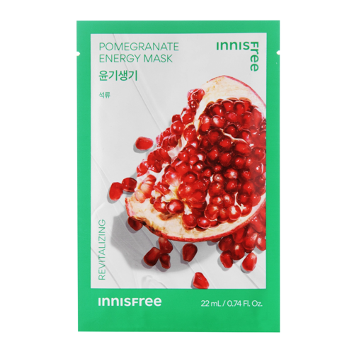 Innisfree - Squeeze Energy Mask - Pomegranate - Revitalizing - Plátienková revitalizačná maska - 22 ml