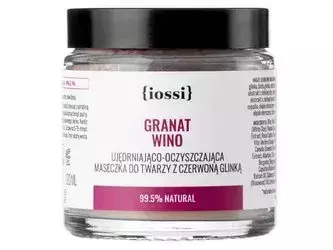 Iossi - Granátové jablko a vínna réva - Spevňujúca a čistiaca pleťová maska ​​s červeným ílom - 120 ml