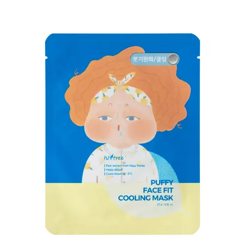 Isntree - Puffy Face Fit Cooling Mask - Chladivá textilná pleťová maska - 23g