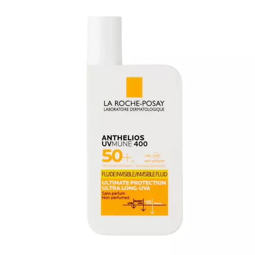 La Roche-Posay - Anthelios UV Mune 400 SPF50+ - Neviditeľný ochranný fluid na pleť, krk a dekolt - 50ml