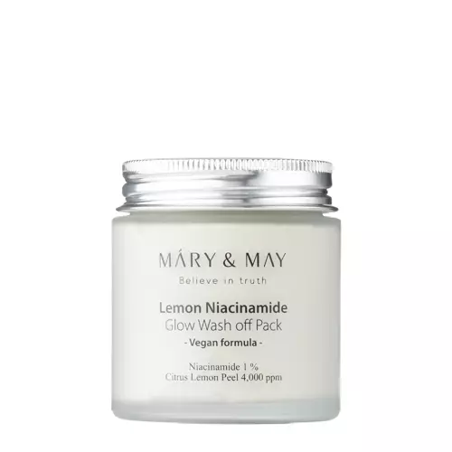 Mary&May - Lemon Niacinamide Glow Wash off Pack - Ílová maska s rozjasňujúcim účinkom - 125g