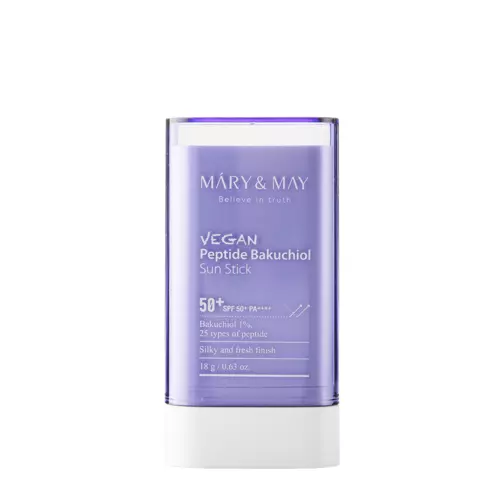 Mary&May - Vegan Peptide Bakuchiol Sun Stick SPF50+/PA++++ - SPF krém v tyčinke - 18 g