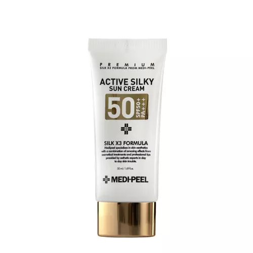 Medi-Peel - Active Silky Sun Cream SPF50+ PA+++ - Anti-aging SPF krém s peptidmi - 50 ml