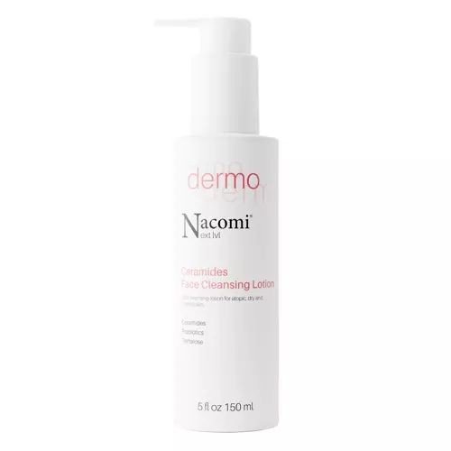 Nacomi - Dermo - Ceramides Face Cleansing Lotion - Upokojujúca čistiaca emulzia pre atopickú, suchú a podráždenú pleť - 150 ml