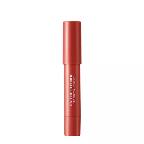 Nature Republic - By Flower Eco Crayon Lip Velvet - 04 Chilli Red - Polomatný rúž v ceruzke - 2,8 g