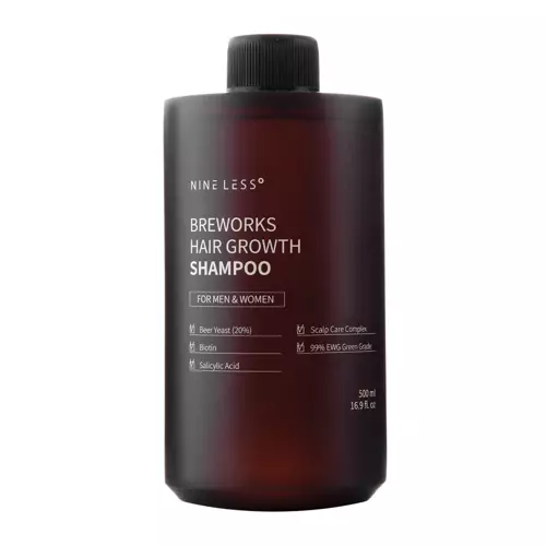 Nine Less - Breworks Hair Growth Shampoo - Posilňujúci šampón na vlasy s pivnými kvasnicami - 500 ml