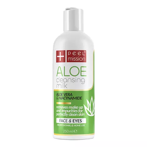 Peel Mission - Aloe Cleansing Milk Face & Eyes - Jemné odličovacie mlieko - 250ml