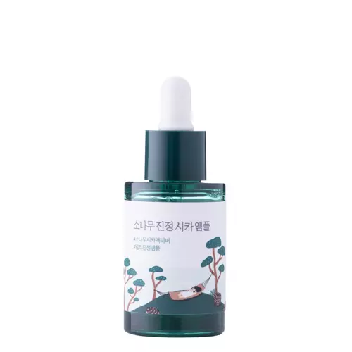 Round Lab - Pine Calming Cica Ampoule - Pleťová ampula pre redukciu škvŕn po akné - 30 ml