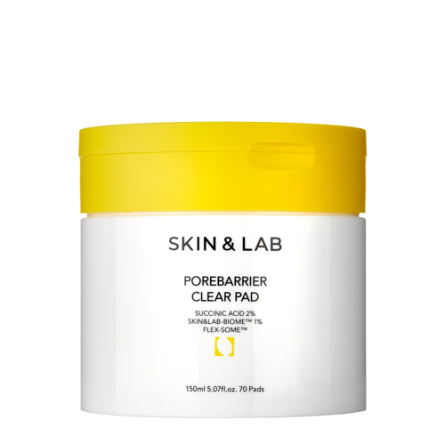 Skin&Lab - Porebarrier Clear Pad - Pleťové tampóny pre hĺbkové čistenie pórov - 70 ks/150 ml