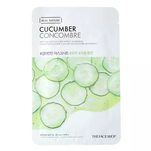 The Face Shop - Natural Mask - Cucumber - Plátienková maska s uhorkovým extraktom - 20 g