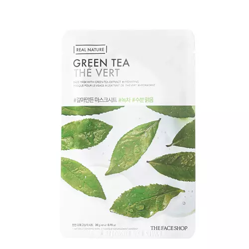 The Face Shop - Natural Mask - Green Tea - Textilná maska s extraktom zo zeleného čaju - 20 g