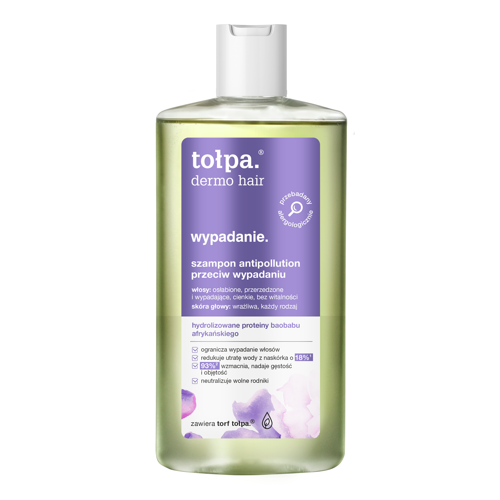 Tolpa - Dermo Hair - Šampón proti vypadávaniu a pre lesku vlasov - 250 ml