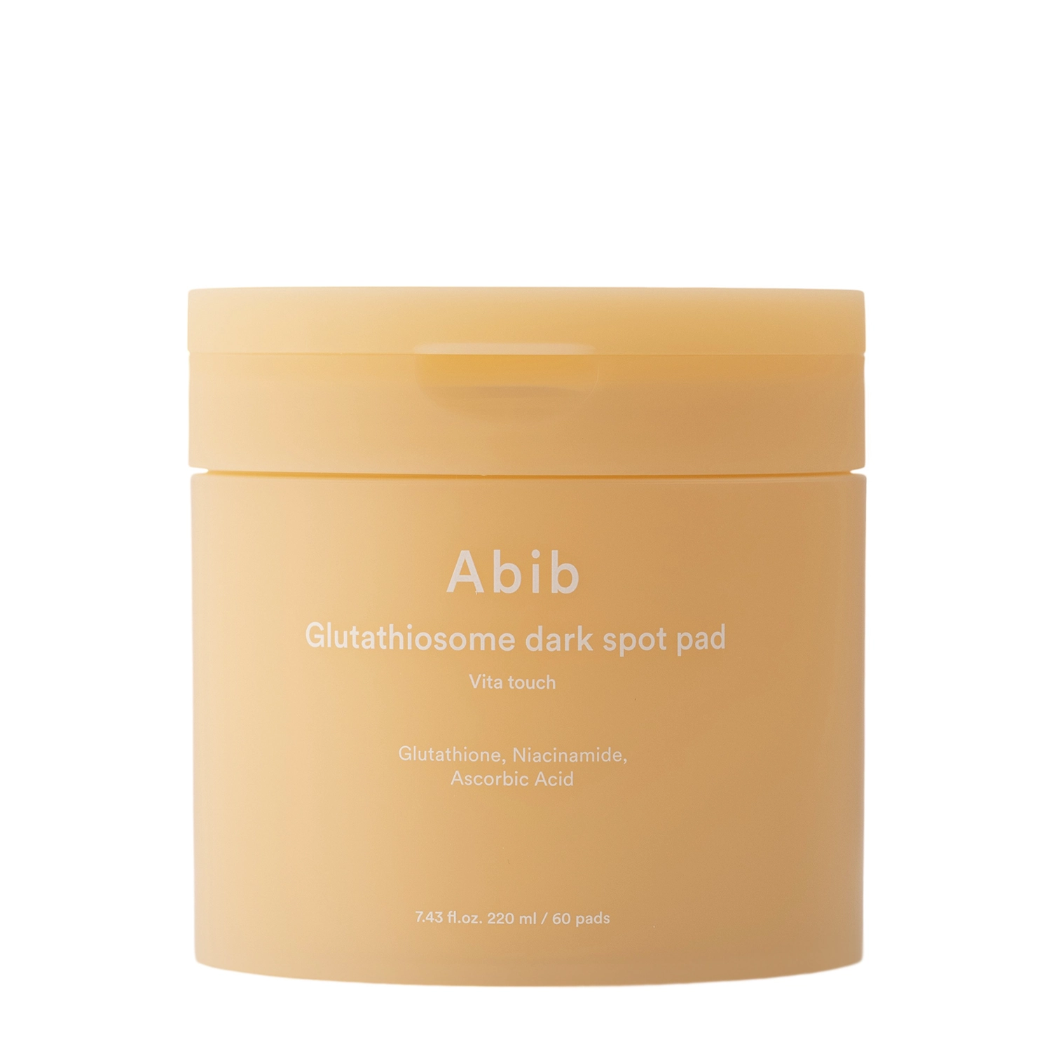 Abib - Glutathiosome Dark Spot Pad Vita Touch - Hydratačno - rozjasňujúce pleťové tampóny - 220 ml / 60 ks