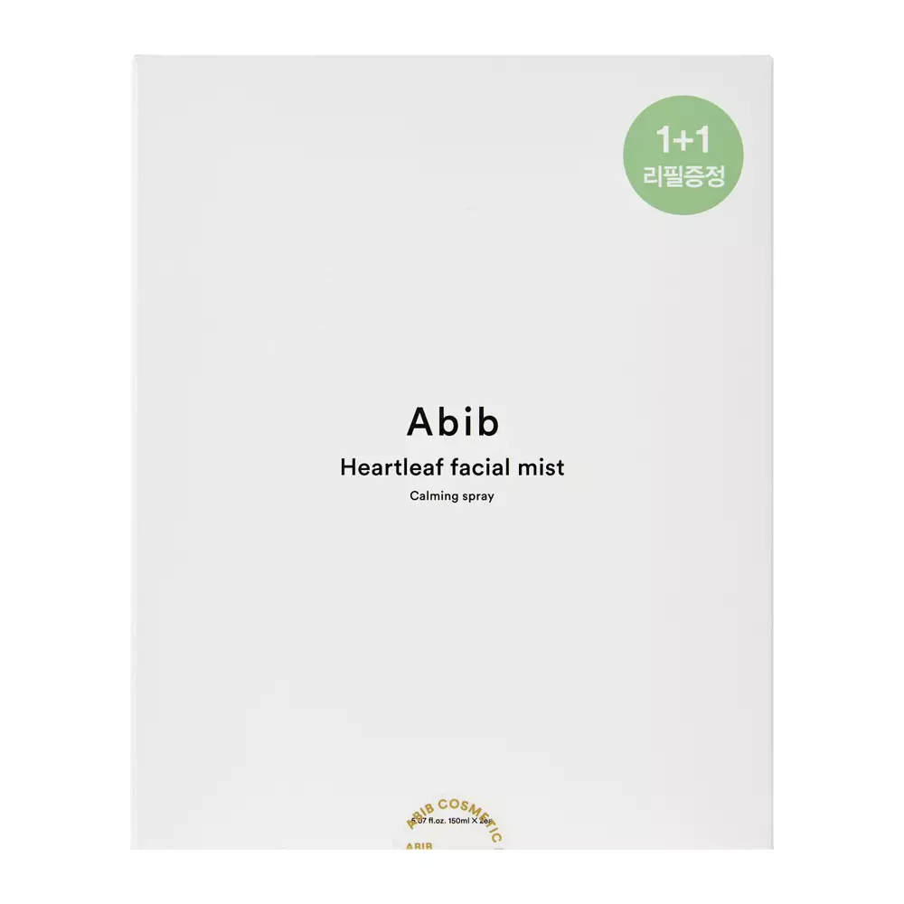 Abib - Heartleaf Facial Mist Calming Spray - Hydratačná hmla na pleť 1+1 - 150ml + náplň 150ml