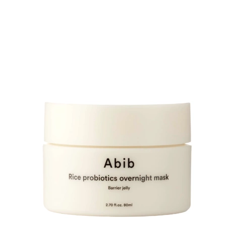 Abib - Rice Probiotics Overnight Mask Barrier Jelly - Nočná ryžová maska s probiotikami - 80ml