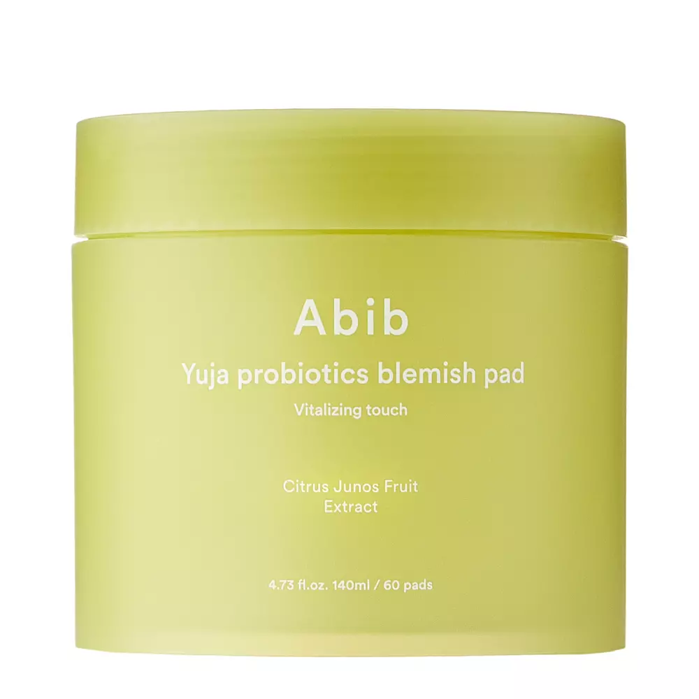 Abib - Yuja Probiotics Blemish Pad Vitalizing Touch - Rozjasňujúce pleťové tampóny - 60ks