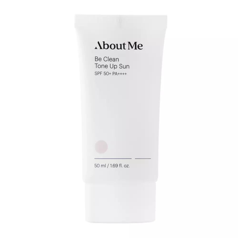 About me - Be Clean Tone Up Sun SPF50+ PA++++ - Ľahký tónovací krém s SPF fyzikálnymi filtrami - 50 ml