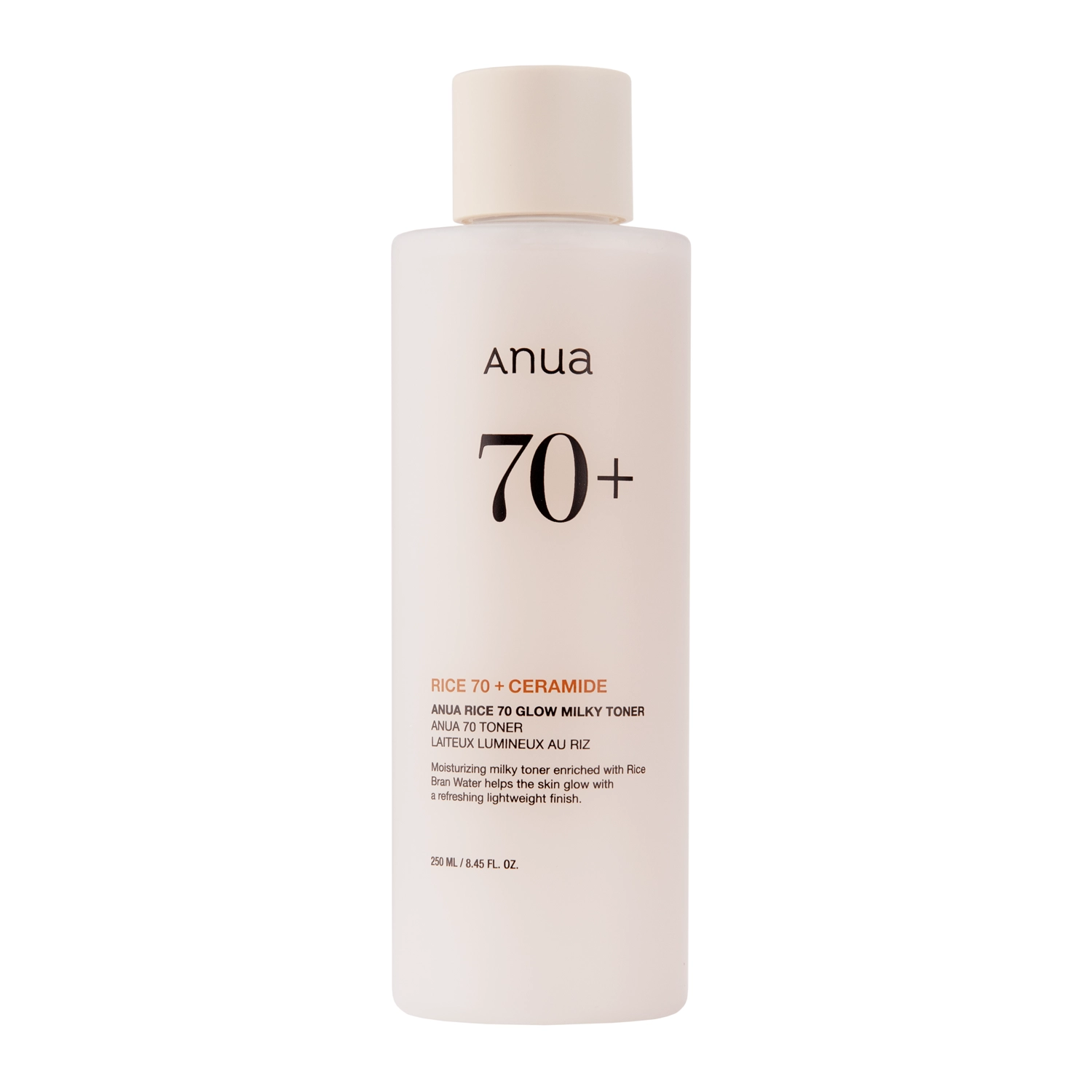 Anua - Rice 70 Glow Milky Toner - Hydratačné ryžové tonikum na tvár - 250 ml