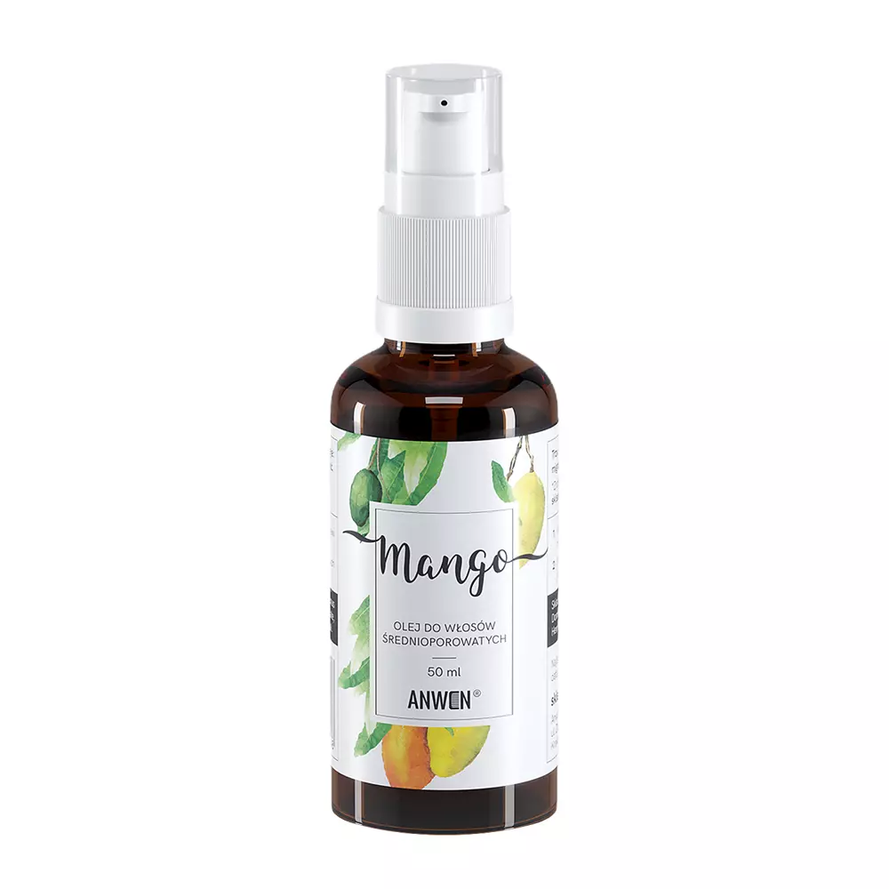 Anwen - Olej na vlasy so strednou pórovitosťou - MANGO - 50ml