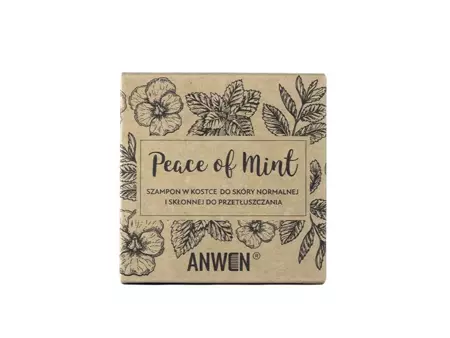 Anwen - Peace Of Mint - Tuhý šampón pre normálnu a mastiacu sa pokožku hlavy - náhradná náplň - 75 g