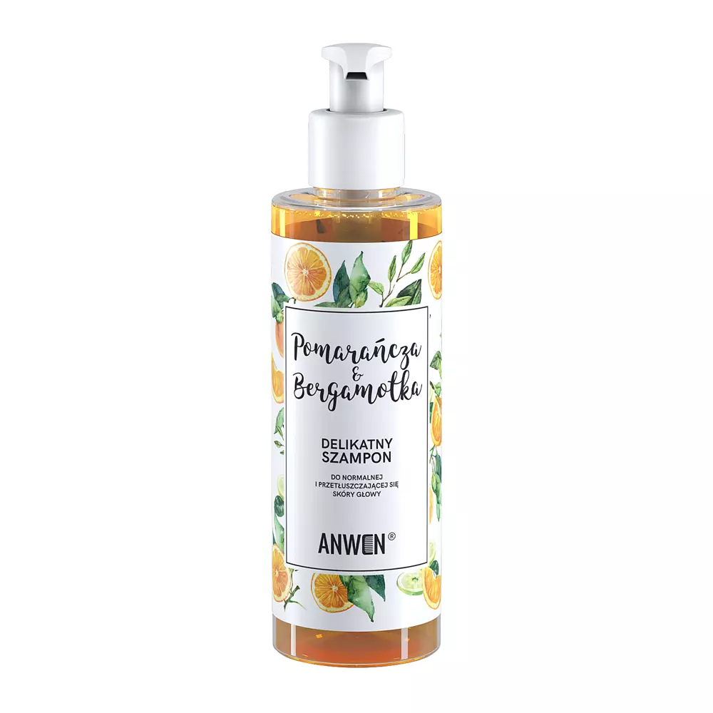 Anwen - Pomaranč a bergamot - Šampón pre normálnu a mastiacu sa pokožku hlavy - 200ml