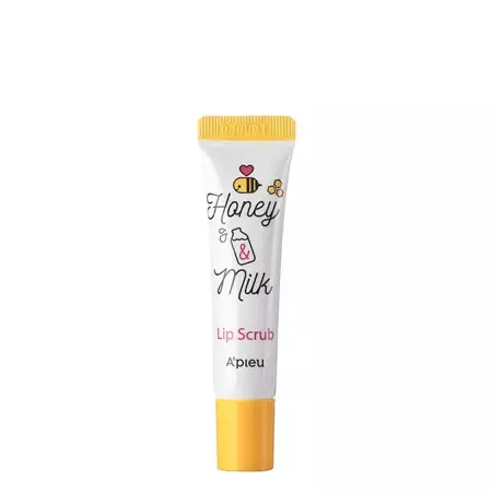 A'pieu - Honey & Milk Lip Scrub - Jemný peeling na pery s extraktom z medu - 8ml