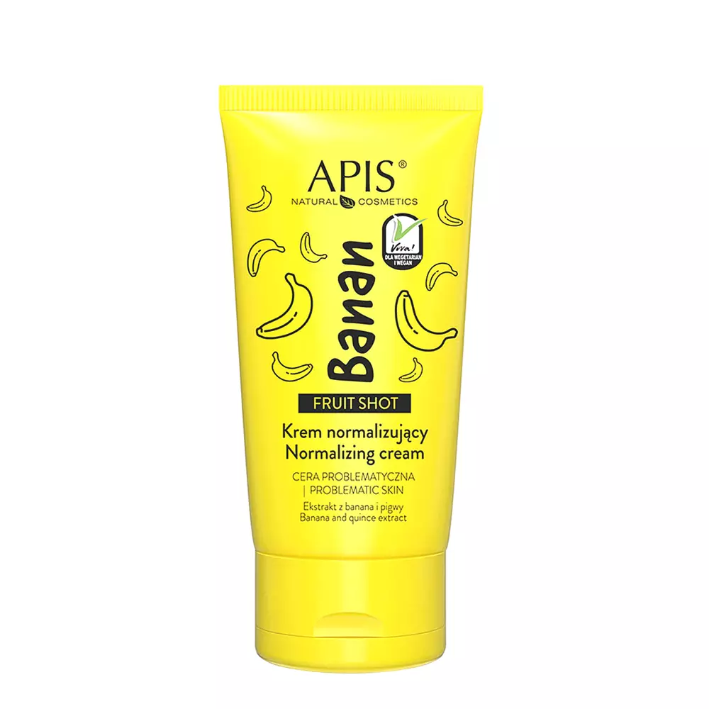 Apis - Fruit Shot - Normalizujúci krém pre problematickú pleť - banán - 50ml